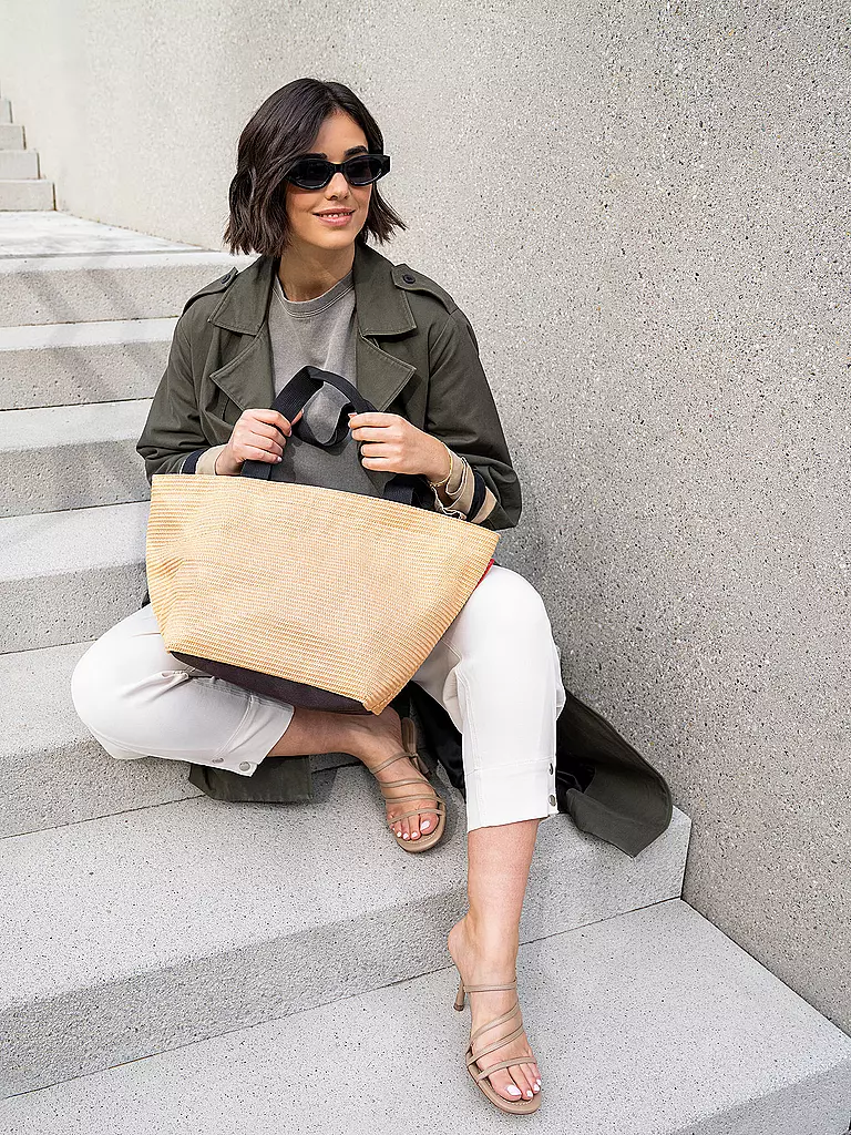 REISENTHEL | Sac - Shopper Medium Raffia Noir | 