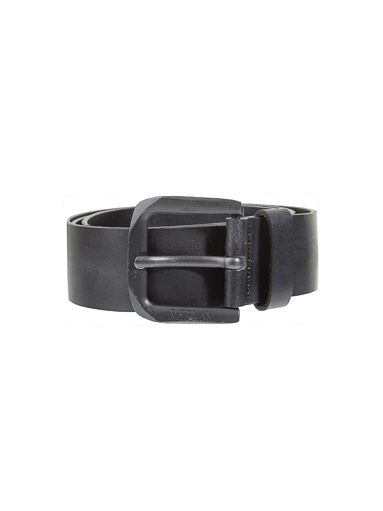 Replay Ceinture en cuir noir 95