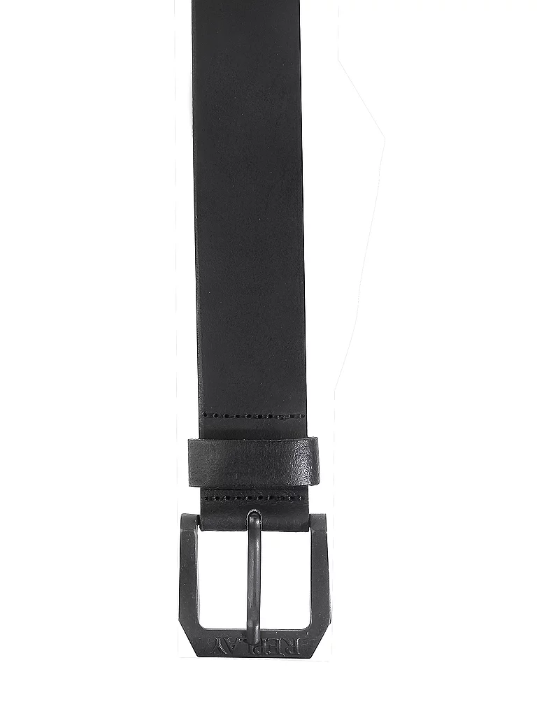 REPLAY Ceinture en cuir noir