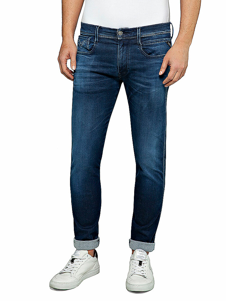 Jeans Slim Fit ANBASS HYPERFLEX CLOUDS bleu 33/L34