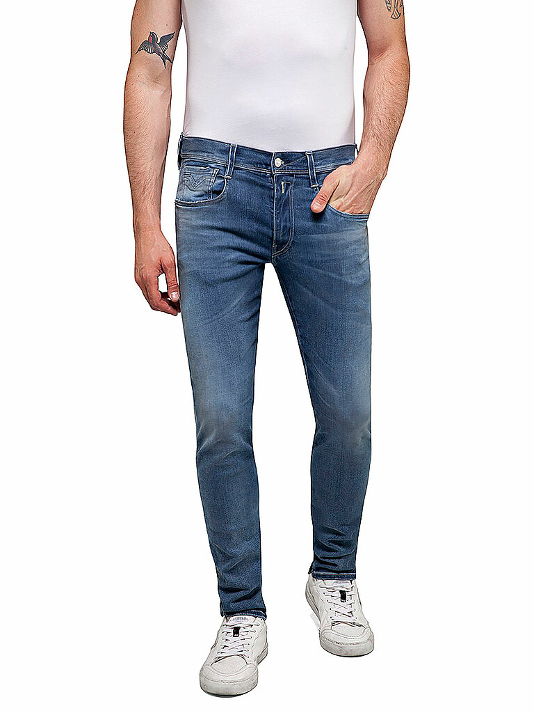 Jeans Slim Fit Anbass Hyperflex Bio bleu clair 32/L34