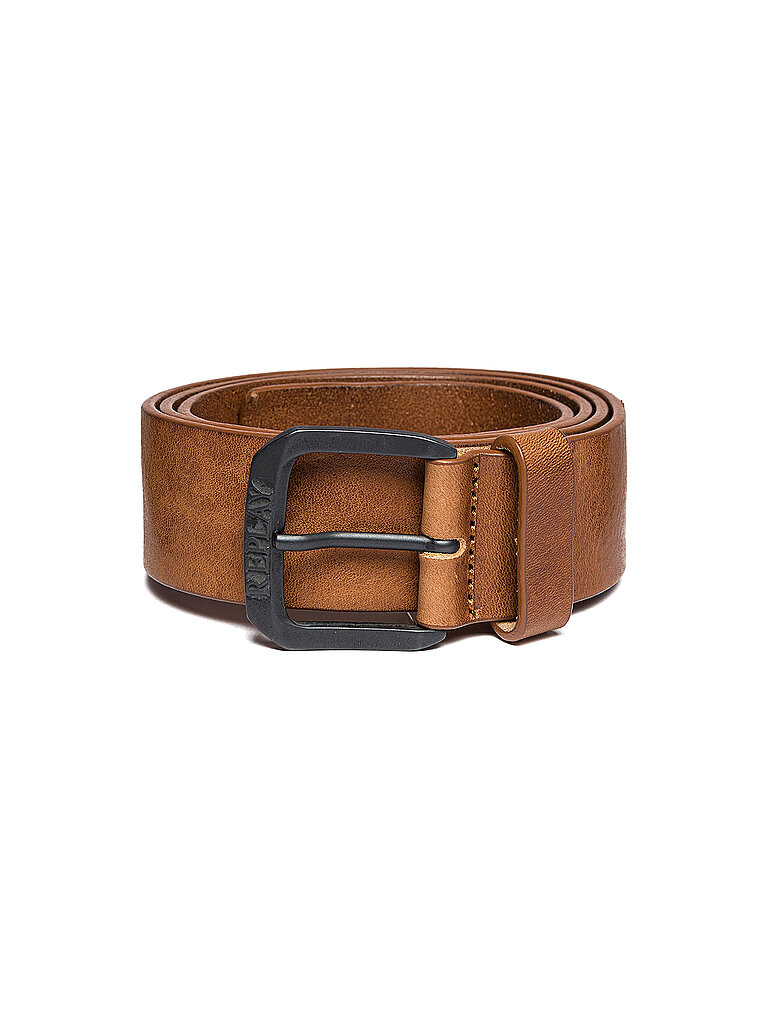 Ceinture en cuir marron clair 100