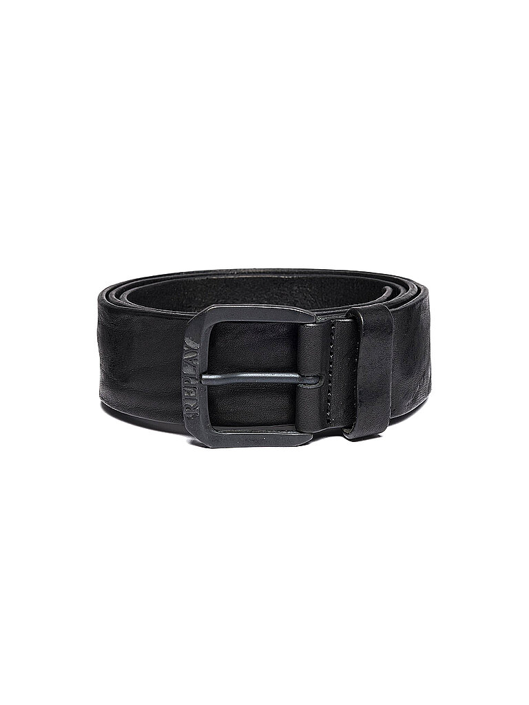 Replay Ceinture en cuir noir 85