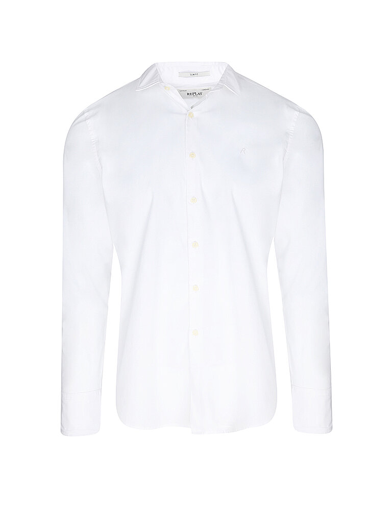 Replay Chemise Slim Fit blanc L