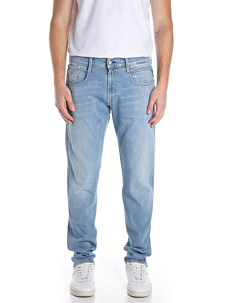 Jeans Slim Fit ANBASS HYPERFLEXX bleu clair 31/L34