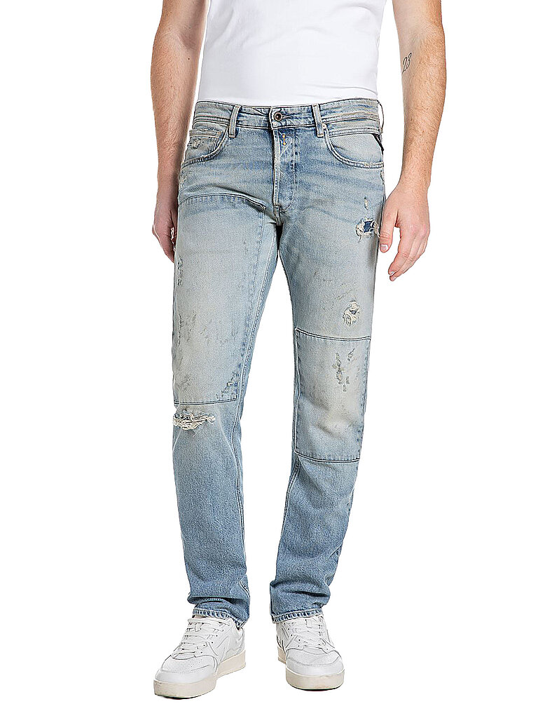 Jeans Slim Fit GROVER AGED bleu clair 29/L32