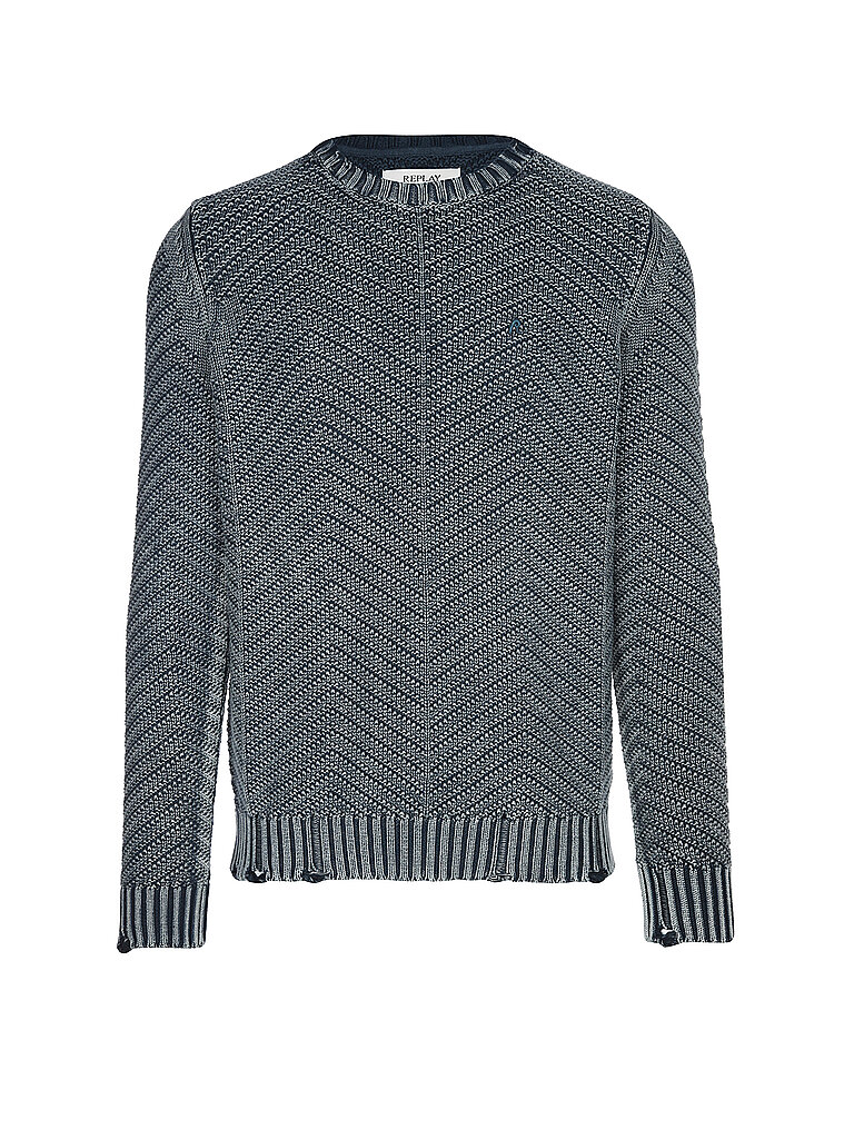 Replay Pull-over bleu L