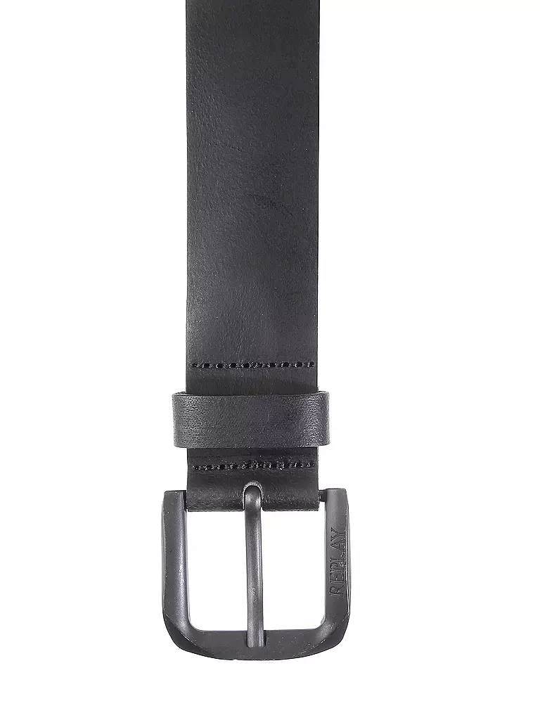 REPLAY | Ceinture en cuir | schwarz