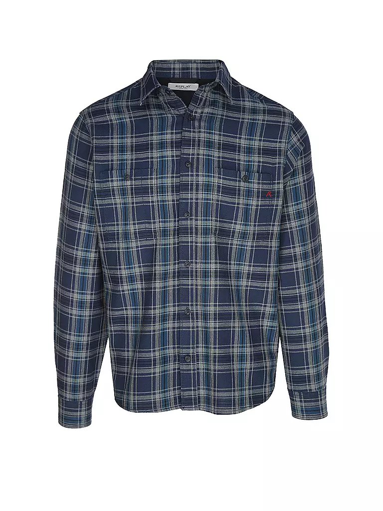 REPLAY | Chemise coupe regular | blau