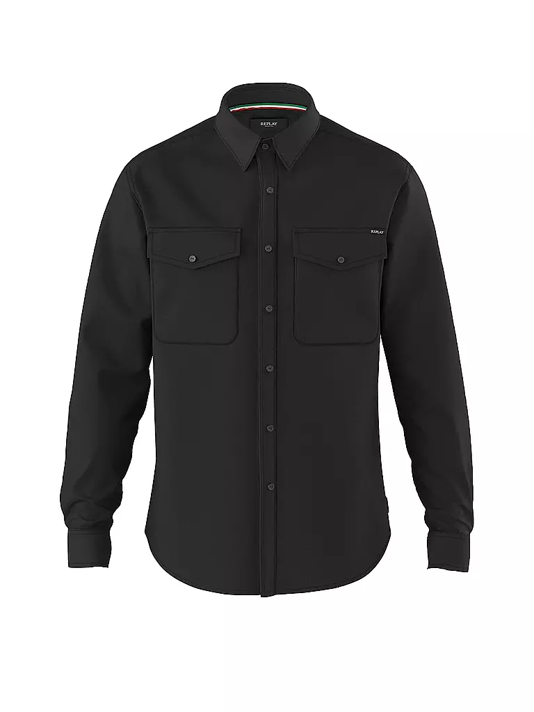 REPLAY | Chemise en jean | schwarz