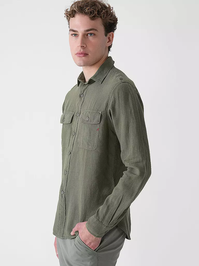 REPLAY | Chemise en lin coupe regular | 