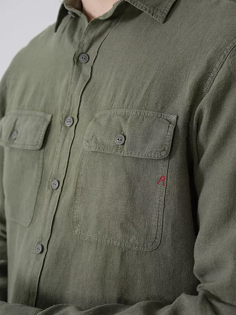 REPLAY | Chemise en lin coupe regular | 