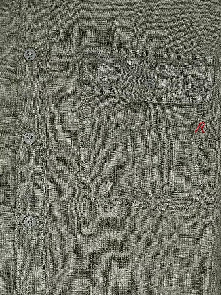 REPLAY | Chemise en lin coupe regular | 