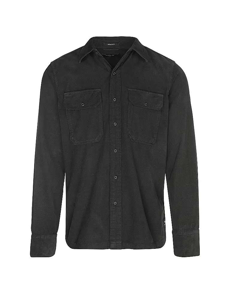 REPLAY | Cordhemd  | Noir