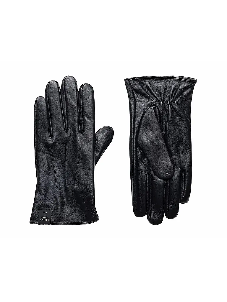 REPLAY | Gants en cuir | Noir