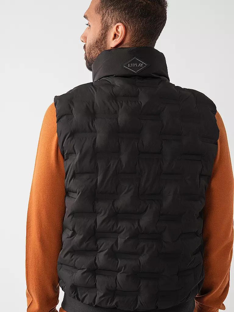 REPLAY | Gilet matelassé | schwarz