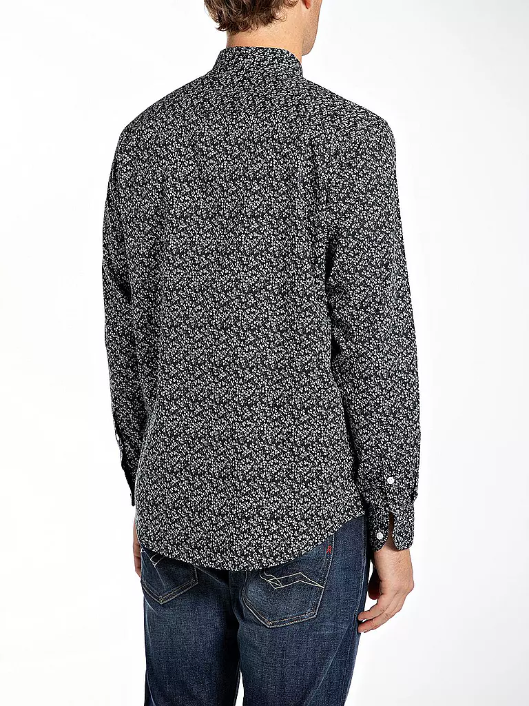 REPLAY | Hemd Regular Fit  | Noir
