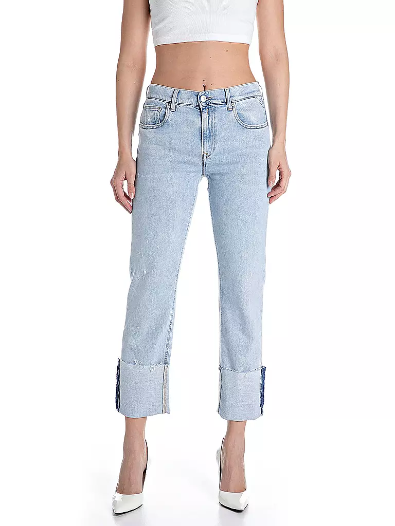 REPLAY | Jeans coupe droite 7/8 AKEME | dunkelblau