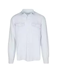 REPLAY | Chemise en lin coupe regular | Bleu clair