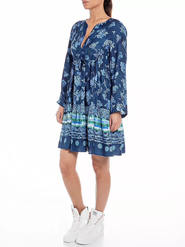 REPLAY | Midikleid | Bleu foncé