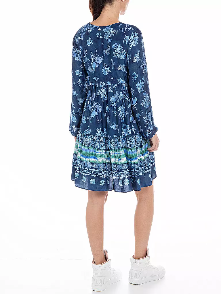 REPLAY | Midikleid | Bleu foncé