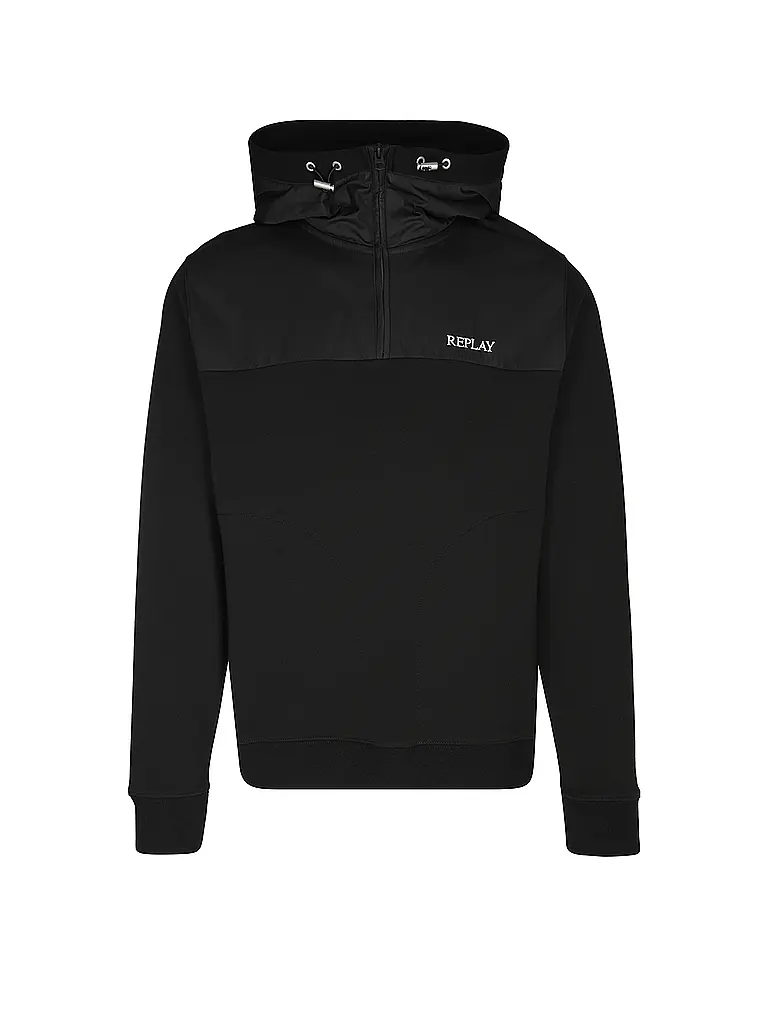 REPLAY | Sweat-shirt zippé | schwarz