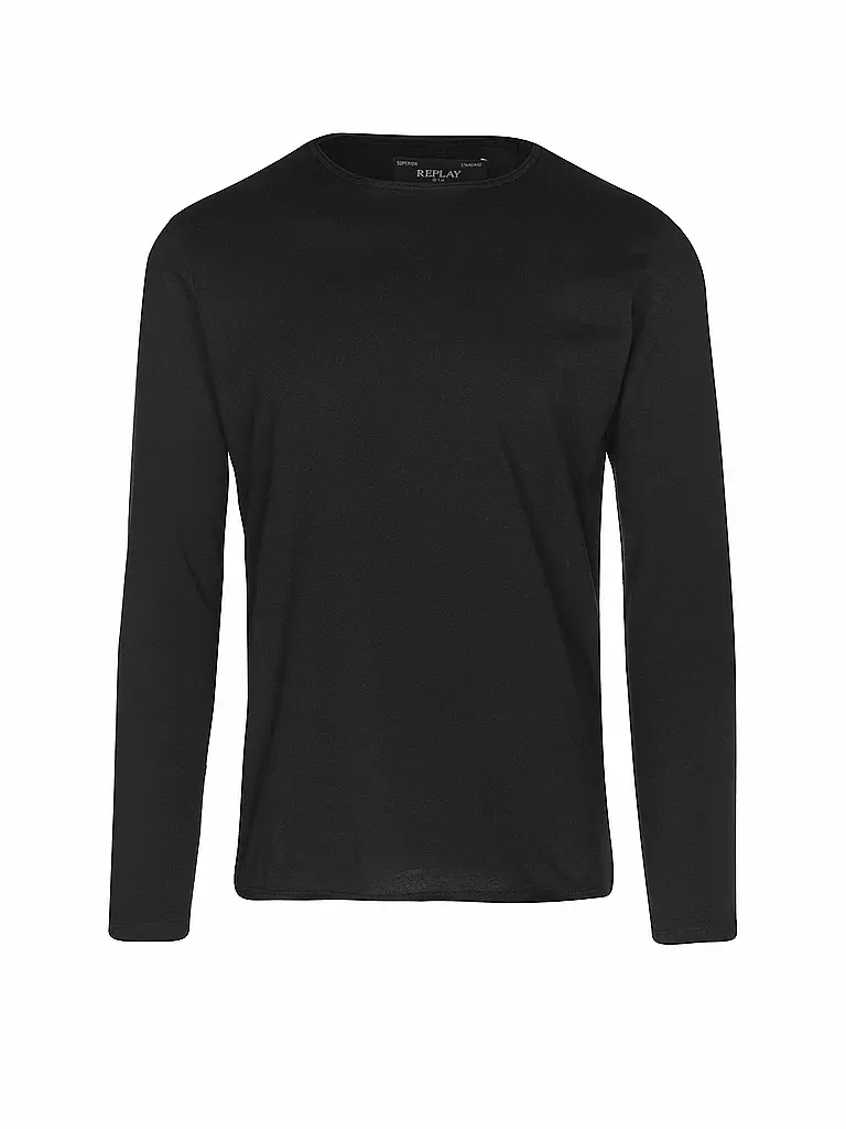 REPLAY | T-shirt à manches longues | schwarz