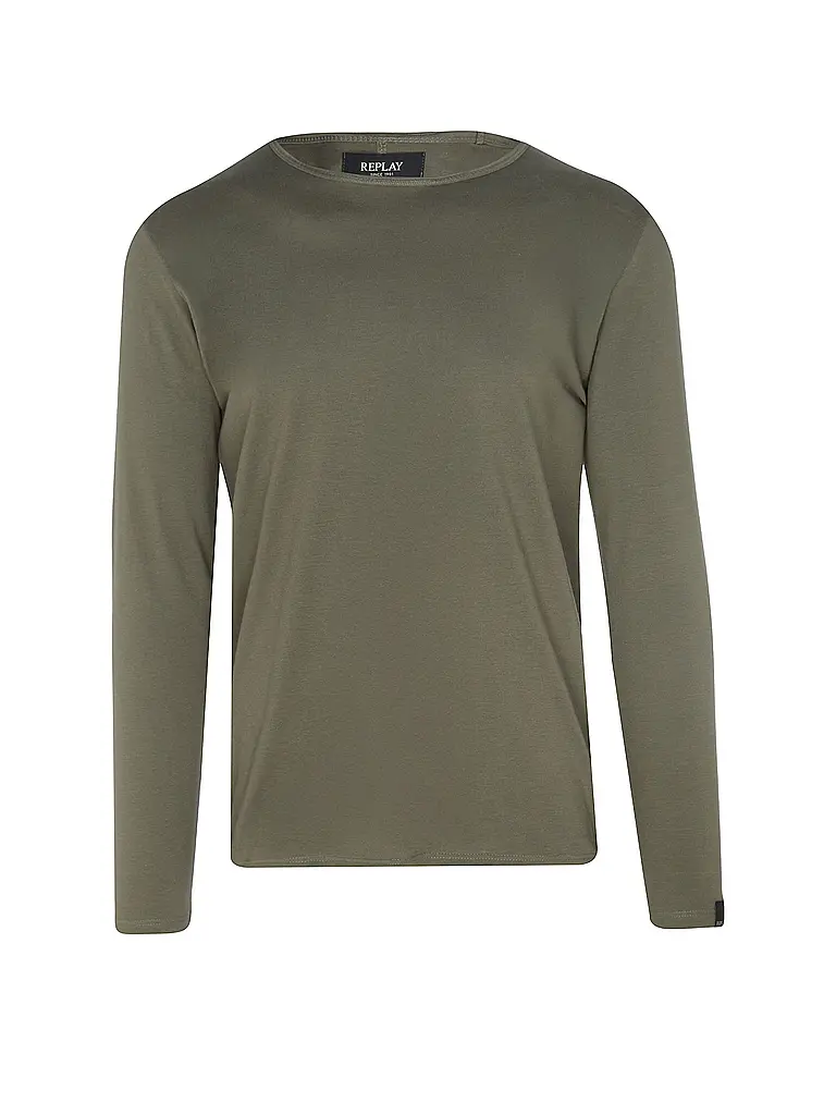 REPLAY | T-shirt à manches longues | olive