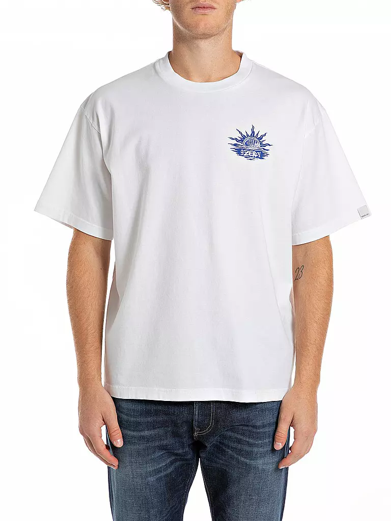 REPLAY | T-Shirt 9ZERO1 | Blanc