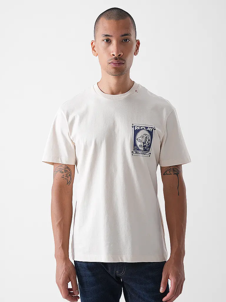 REPLAY | T-shirt | Crème