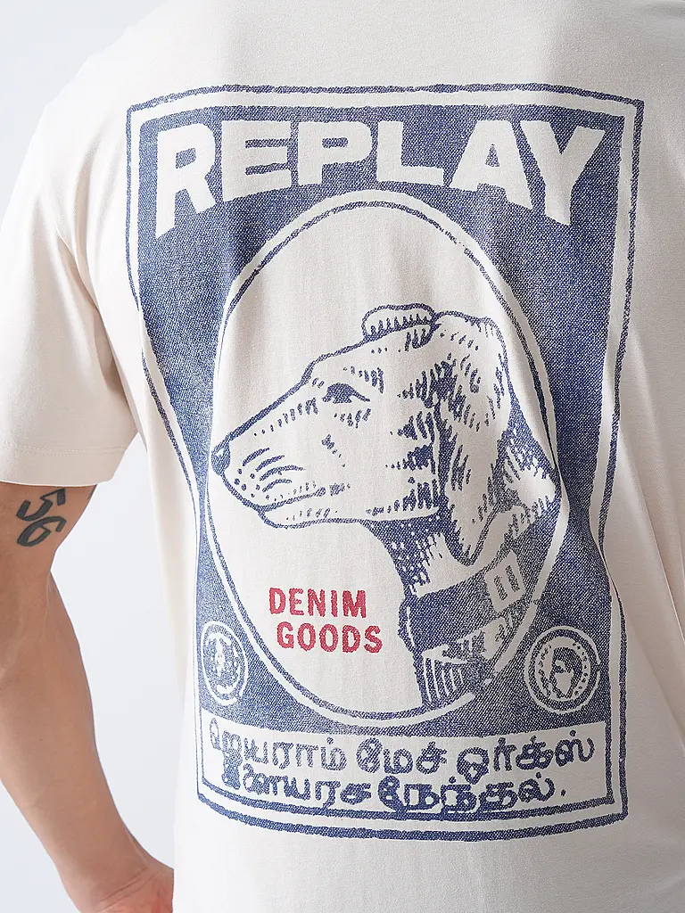 REPLAY | T-shirt | Crème