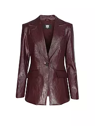 RIANI | Blazer aspect cuir | Rouge foncé