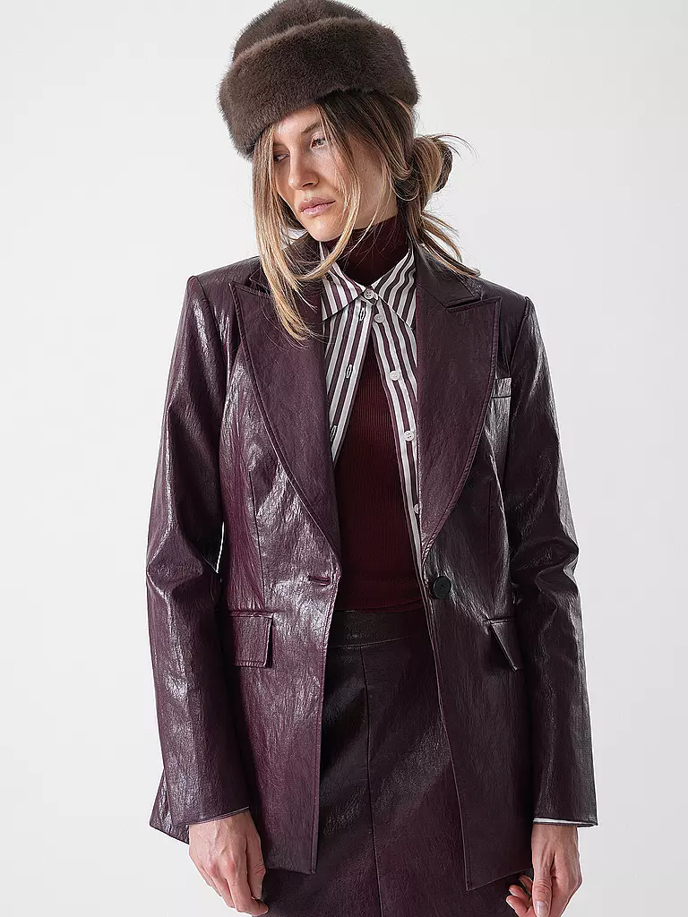 RIANI | Blazer aspect cuir | 