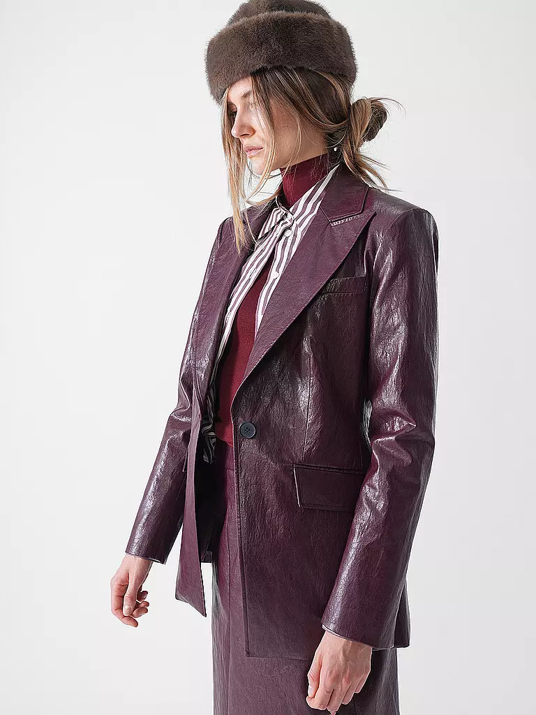 RIANI | Blazer aspect cuir | 