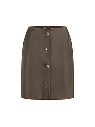 RIANI | Jupe en cuir | Marron
