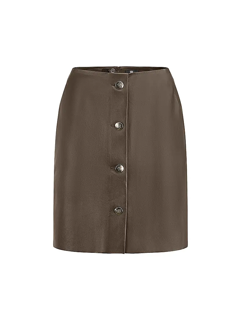RIANI | Jupe en cuir | braun