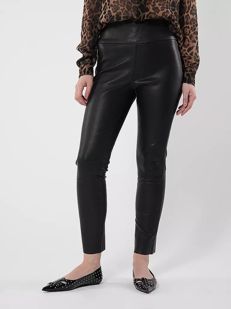 RIANI | Lederhose | Noir