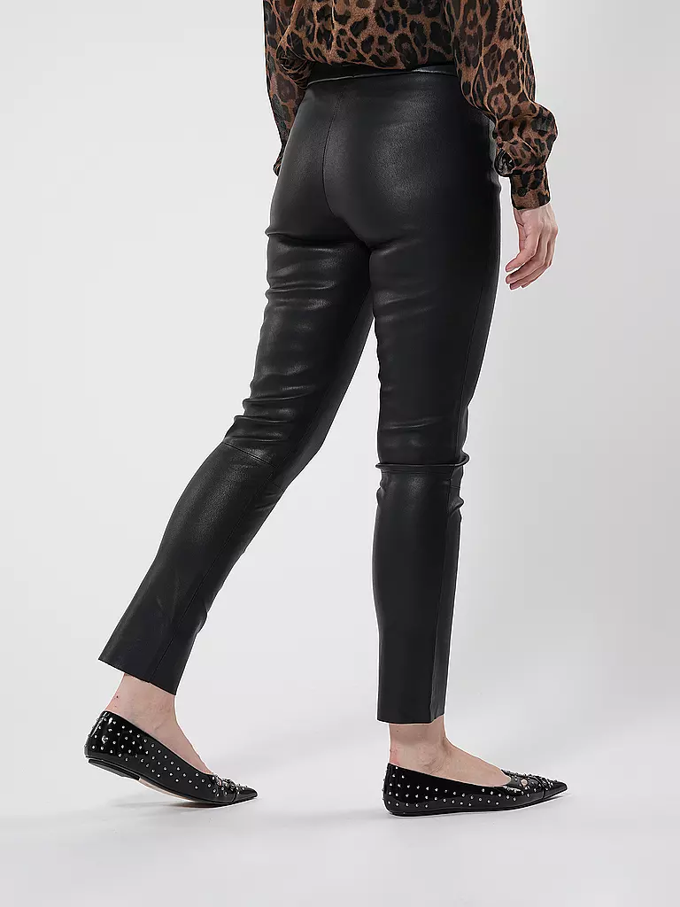 RIANI | Lederhose | Noir