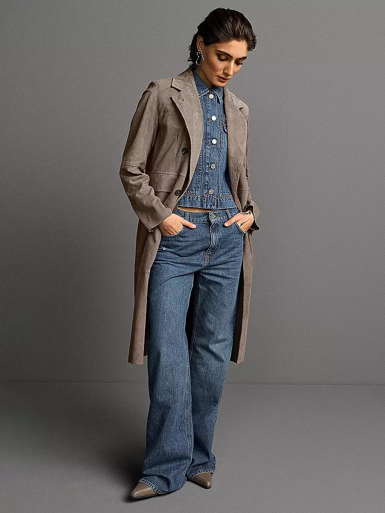 RIANI | Manteau en cuir | 