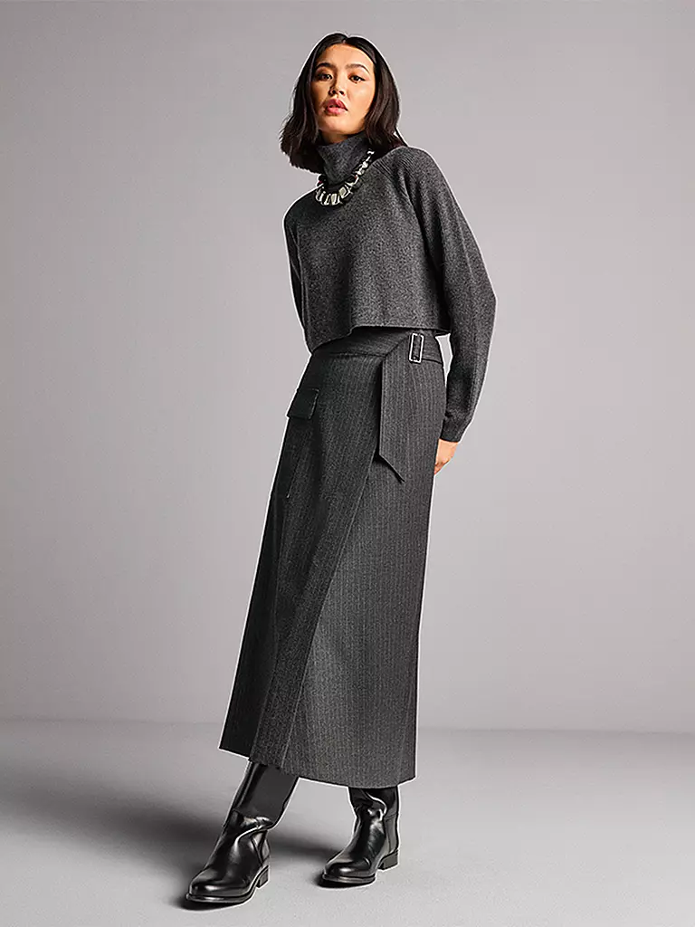 RIANI | Maxi-jupe | Gris