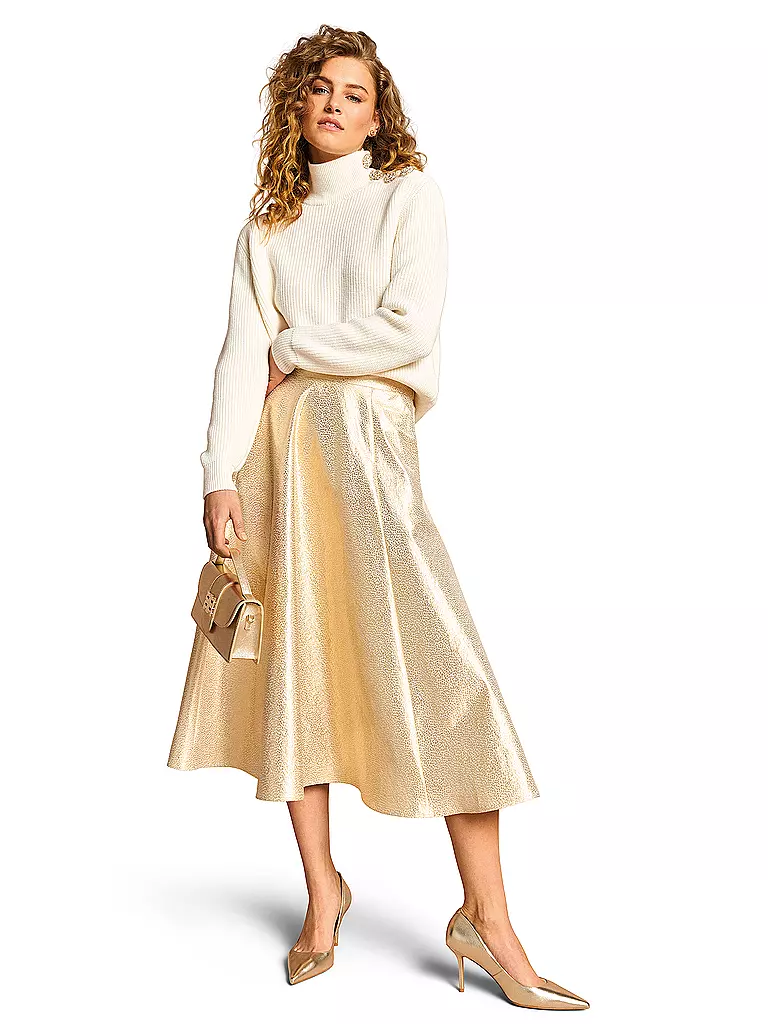 RIANI | Midi-jupe | gold