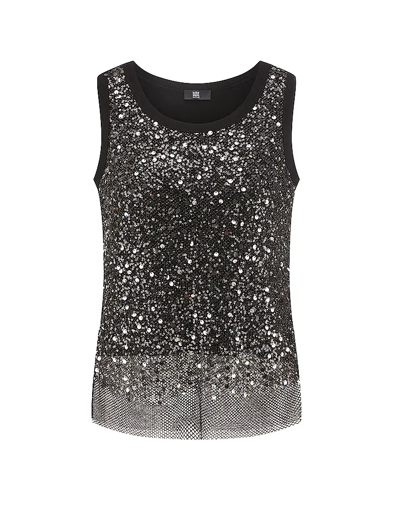 RIANI | Nom du produit: Top
Marque: RIANI
Couleur: argent
Catégories: Mode,Femme
Tags: Grandes tailles

Longueur des manches: sans manches
Encolure: Col rond
Matériel: Polyester / Polyamide
Motif: Uni
Coupe (vêtement d'extérieur): Regular
Style: Pure
Détails | Argent