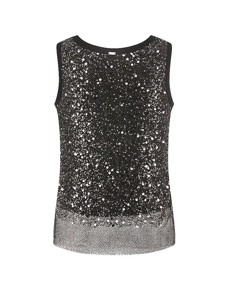 RIANI | Nom du produit: Top
Marque: RIANI
Couleur: argent
Catégories: Mode,Femme
Tags: Grandes tailles

Longueur des manches: sans manches
Encolure: Col rond
Matériel: Polyester / Polyamide
Motif: Uni
Coupe (vêtement d'extérieur): Regular
Style: Pure
Détails | Argent