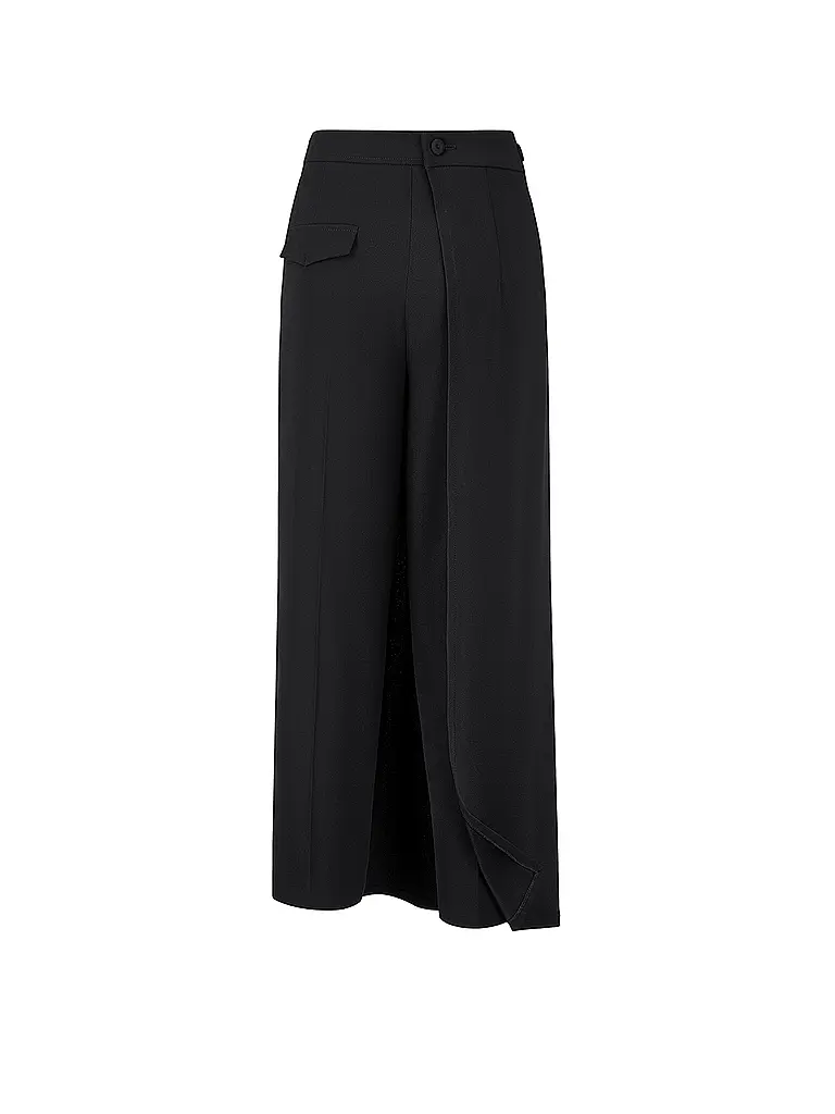 RIANI | Pantalon évasé 7/8 | Noir