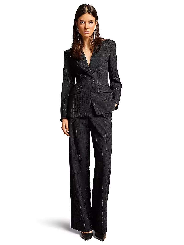 RIANI | Pantalon de tailleur coupe ample | schwarz