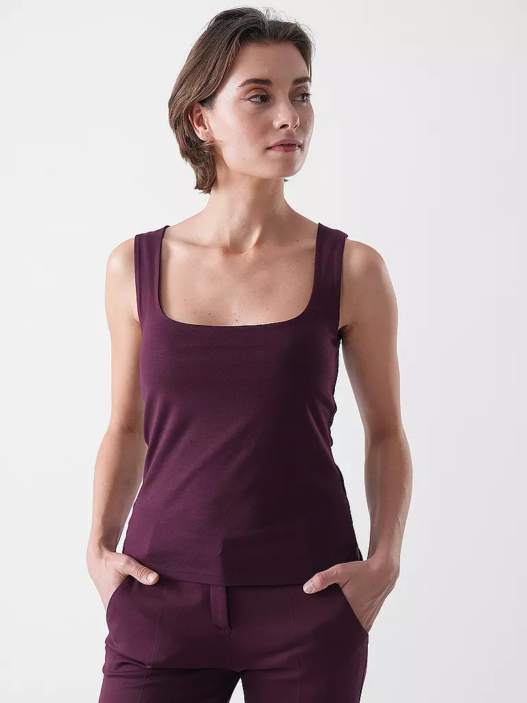 RIANI | Top | dunkelrot