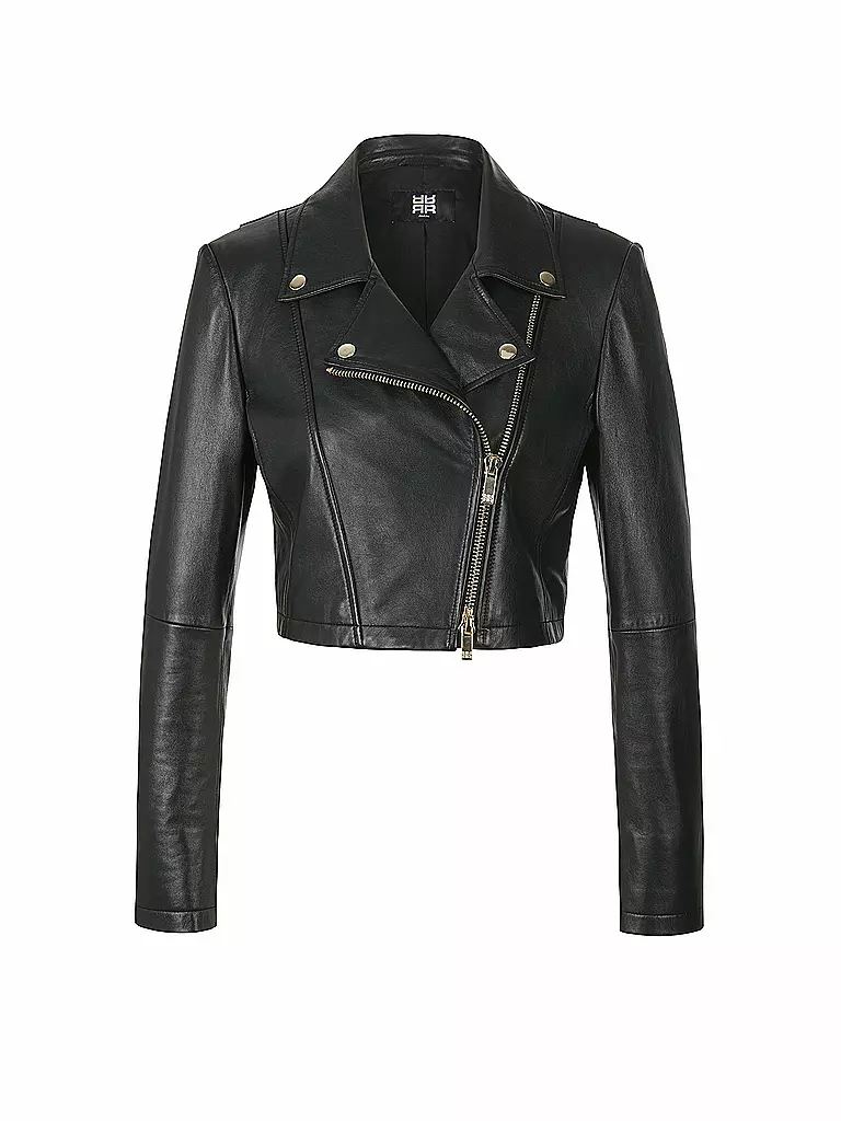 RIANI | Veste en cuir | schwarz