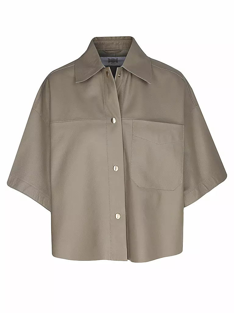RIANI | Veste en cuir | beige
