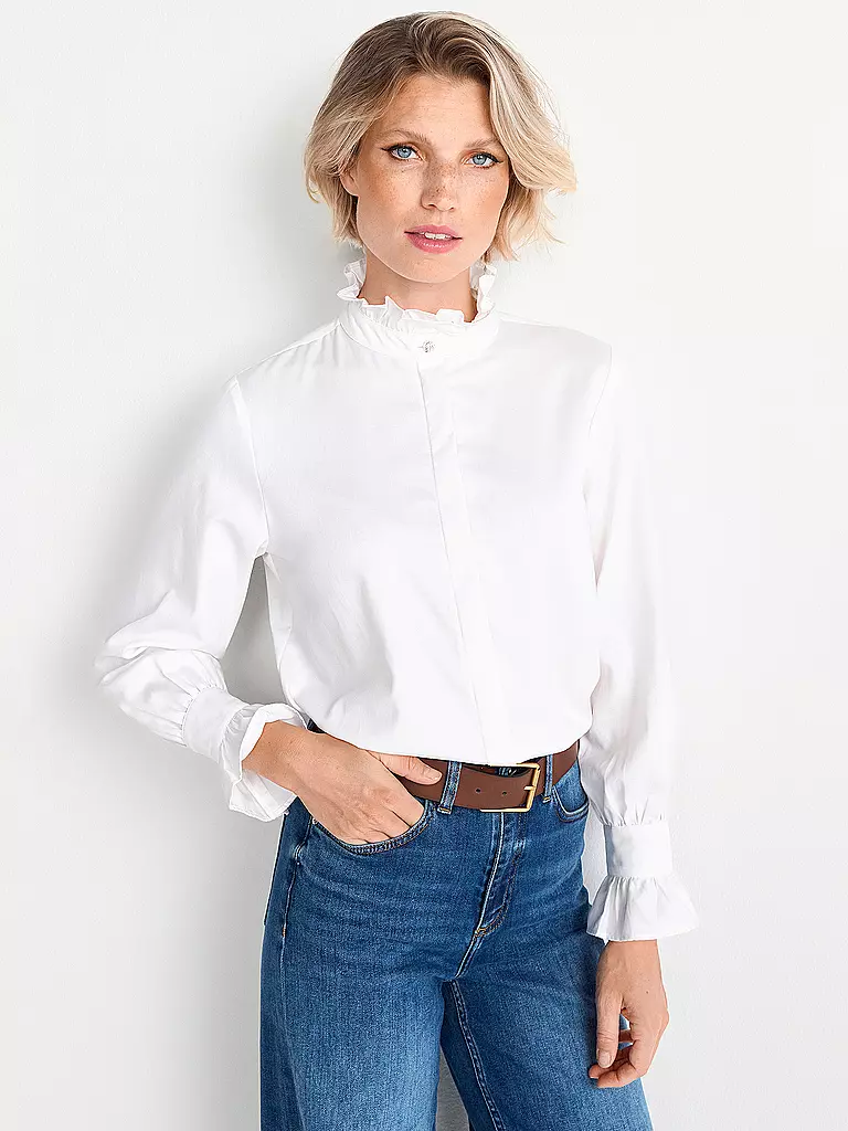 RICH & ROYAL | Blusenshirt | Blanc