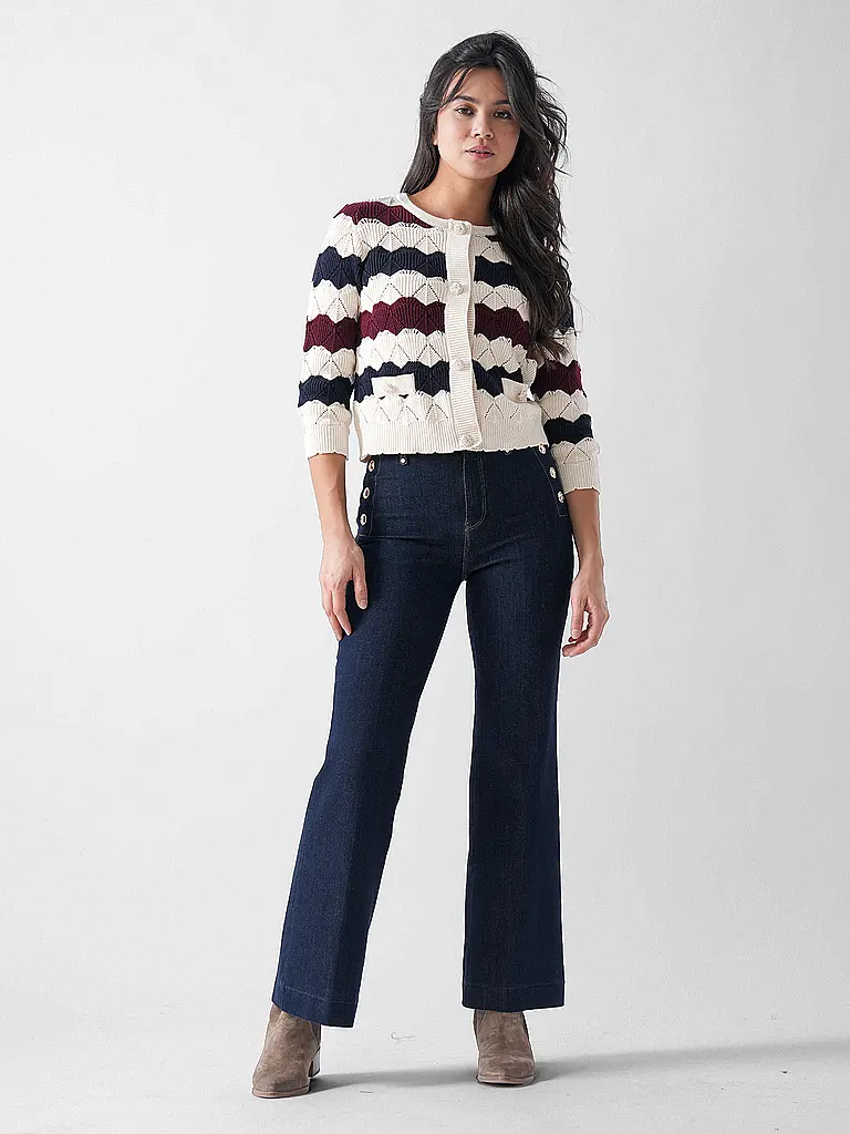 RICH & ROYAL | Cardigan | dunkelrot